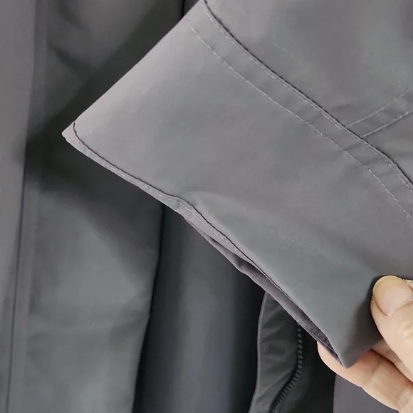 ATHLETA WOMENS PLUM Purple Hooded Raincoat - Picture 4 of 14